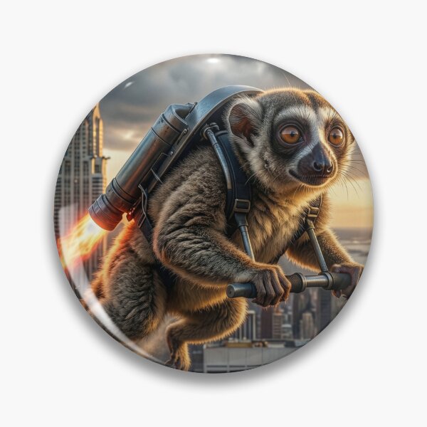 Item preview, Lemur Flies over New York City designed and sold by Tridentulus.