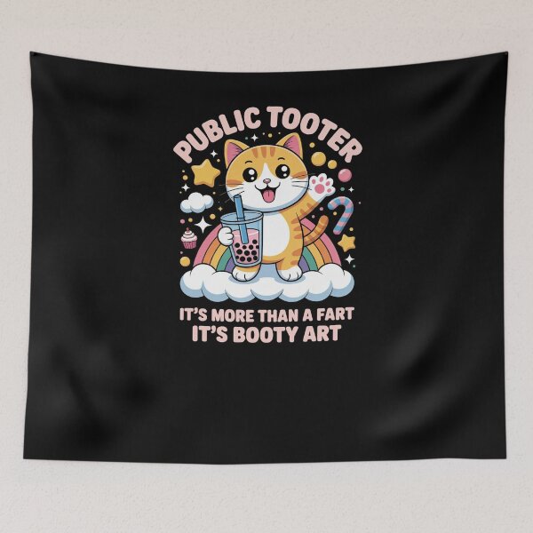 Item preview, Embarrassing Public Tooter Cat Meme  designed and sold by Run to Creations.