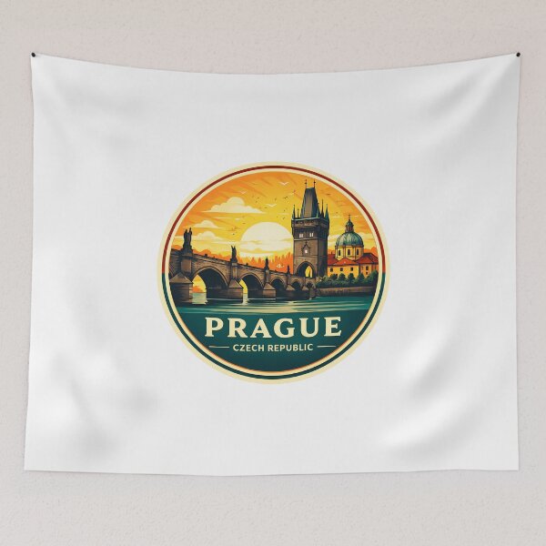 Item preview, Prague Retro Travel Graphic Design designed and sold by Timegraf.