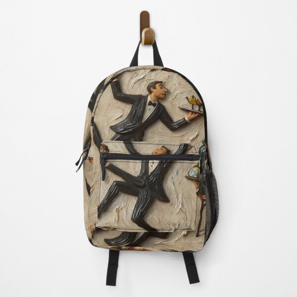 Item preview, The Dinner Rush | Whimsical Chaotic Waiters Art designed and sold by Artvay.
