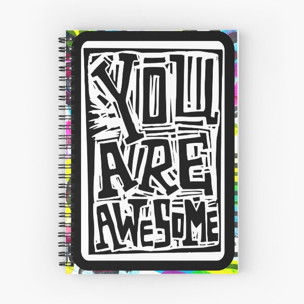 Item preview, you are awesome affirmation linoprint designed and sold by petalecho.