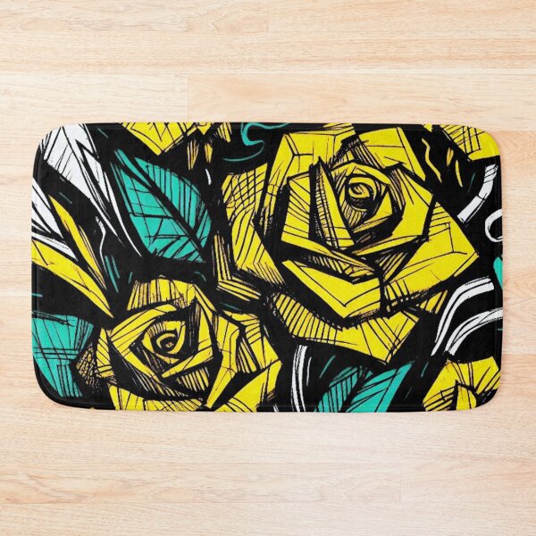 Item preview, Yellow Rose Floral Illustration for Bold Color Floral Lovers designed and sold by WildStroke.