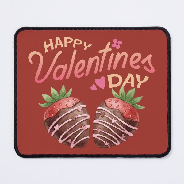 Item preview, Valentine's Day Chocolate Dipped Strawberries Watercolor Art designed and sold by SolutionsArt.