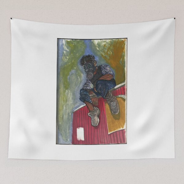 Item preview, Gas Mask Figure – Surreal Dystopian Art designed and sold by Ainmates.
