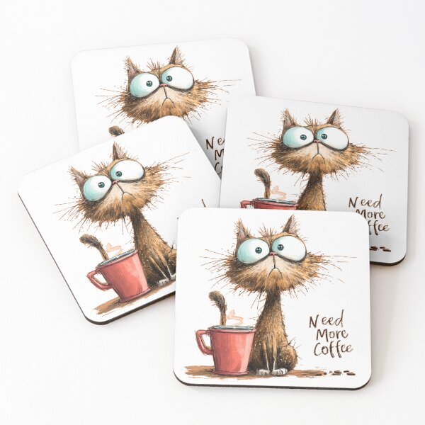 Item preview, Sad Cat Needs More Coffee designed and sold by Tomasso76.