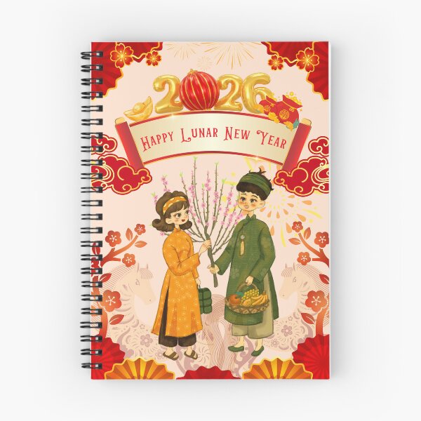 Item preview, Vietnamese couple Lunar New Year designed and sold by RosalinesEyes.