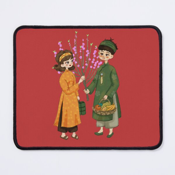 Item preview, Vietnamese couple Lunar New Year designed and sold by RosalinesEyes.