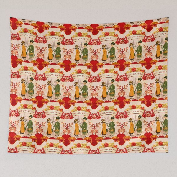 Item preview, Vietnamese couple Lunar New Year designed and sold by RosalinesEyes.