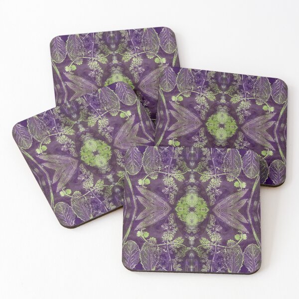 Item preview, The Leaves Have It Monoprint Pattern designed and sold by vallisrowe.