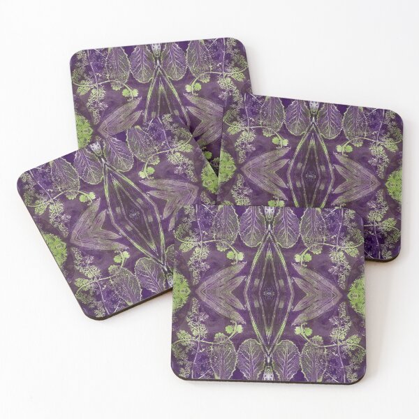 Item preview, The Leaves Have It Monoprint Pattern designed and sold by vallisrowe.