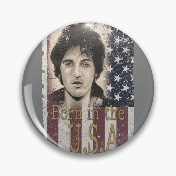 Item preview, Bruce Springsteen – Born in the U.S.A. Vintage Portrait designed and sold by RonnyMilleo.