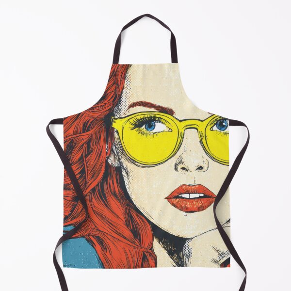 Item preview, Red-haired woman with glasses designed and sold by anytka.