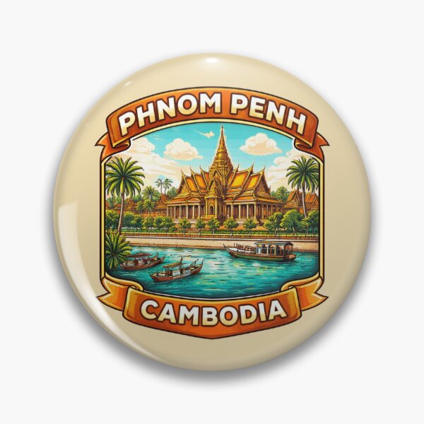 Item preview, Phnom Penh Cambodia - Royal Palace Riverside designed and sold by Myra365Art.