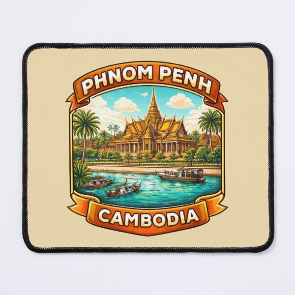 Item preview, Phnom Penh Cambodia - Royal Palace Riverside designed and sold by Myra365Art.