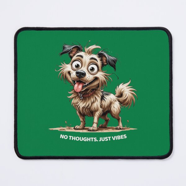 Item preview, Just vibes Dog – Funny Shabby Pup Illustration designed and sold by PAPIRO SIGLO XXI.