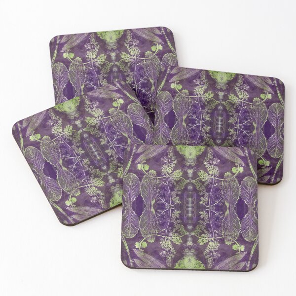 Item preview, The Leaves Have It Monoprint Pattern designed and sold by vallisrowe.