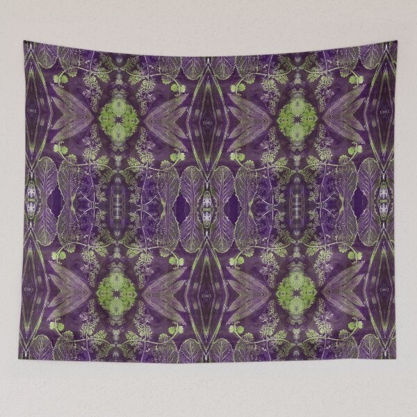 Item preview, The Leaves Have It Monoprint Pattern designed and sold by vallisrowe.