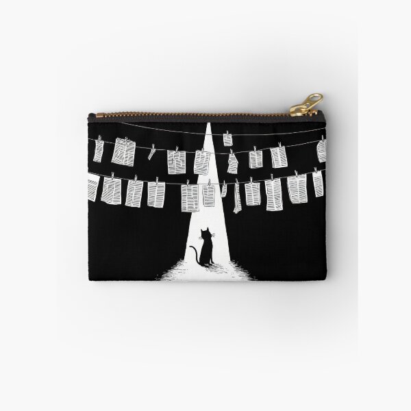 Item preview, Cat by hanging papers at night designed and sold by anytka.
