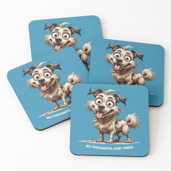 Item preview, Just vibes Dog – Funny Shabby Pup Illustration designed and sold by PAPIRO SIGLO XXI.