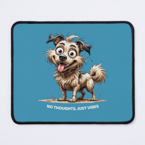 Item preview, Just vibes Dog – Funny Shabby Pup Illustration designed and sold by PAPIRO SIGLO XXI.