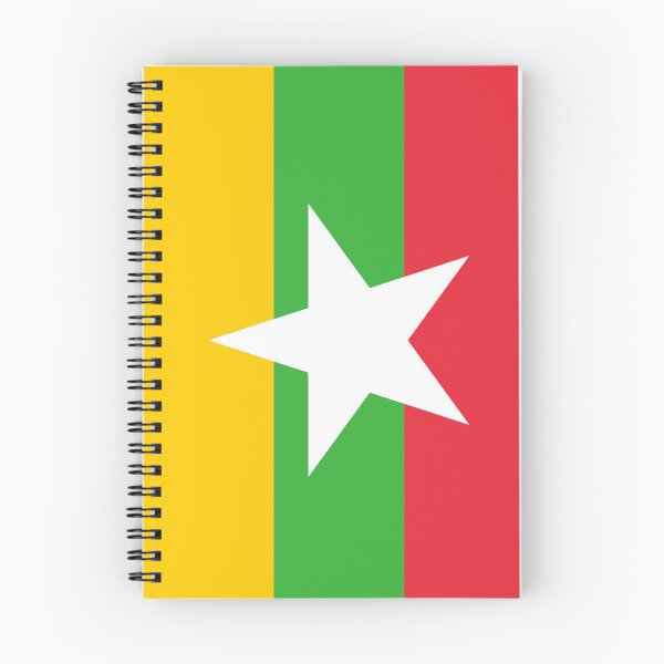 Item preview, Vertical Myanmar Flag Design designed and sold by NTGUILTY.