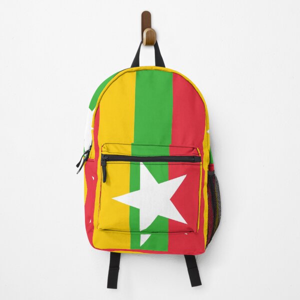 Item preview, Vertical Myanmar Flag Design designed and sold by NTGUILTY.