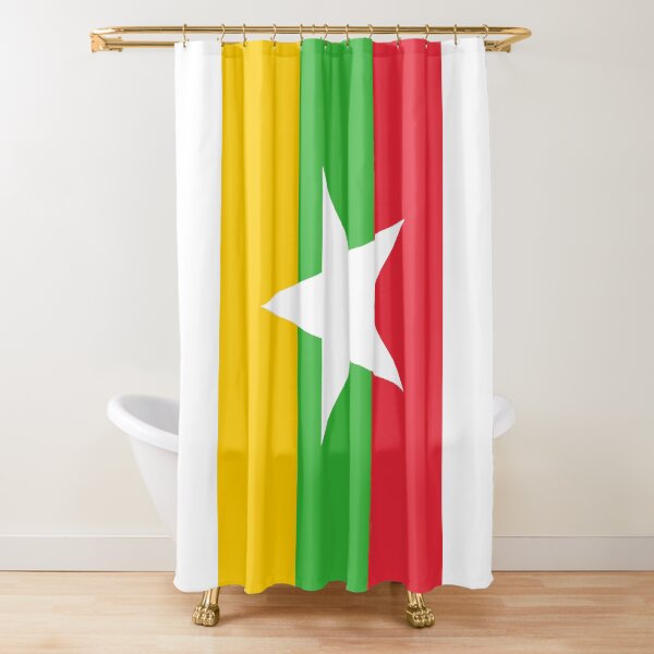 Item preview, Vertical Myanmar Flag Design designed and sold by NTGUILTY.