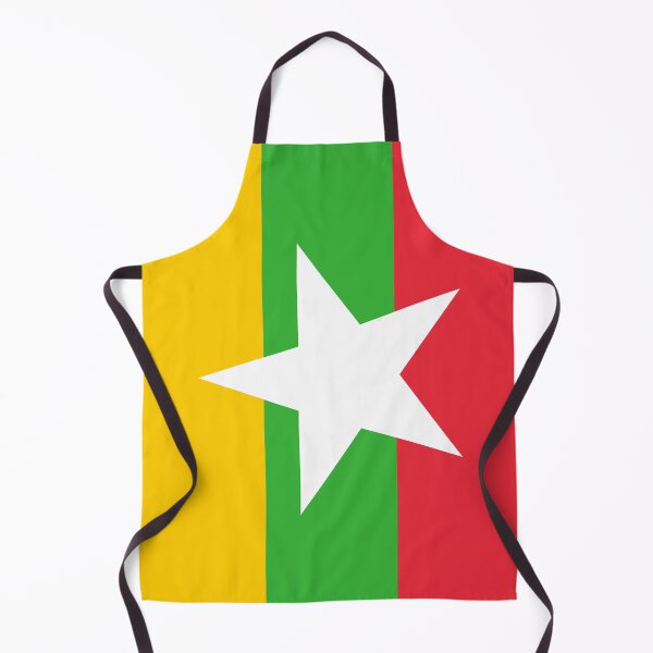 Item preview, Vertical Myanmar Flag Design designed and sold by NTGUILTY.