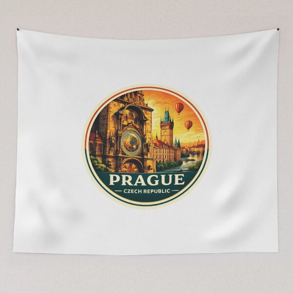 Item preview, Prague Retro Travel Graphic Design designed and sold by Timegraf.