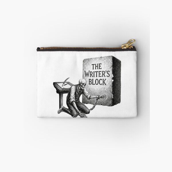 Item preview, The Writer's Block Skeleton Funny Author Misery designed and sold by The Arcane Archives.