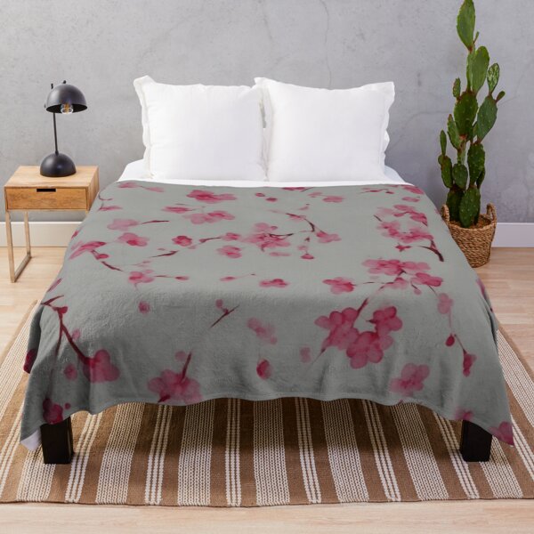 Item preview, Falling Sakura Cherry Blossom Watercolor Seamless Pattern – Airy Spring Floral Repeat designed and sold by sana designer.