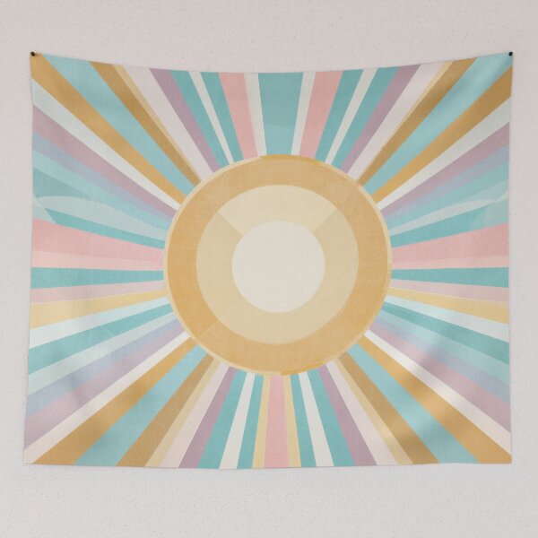 Item preview, Vibrant sun with colorful rays designed and sold by anytka.