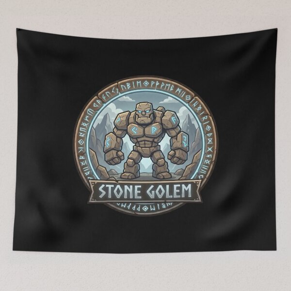 Item preview, Blocky Stone Golem RPG Monster Avatar designed and sold by SignumShop.