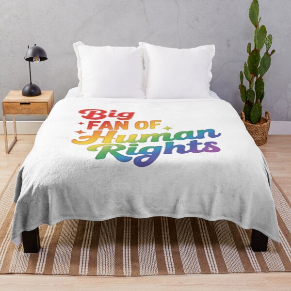 Item preview, Big Fan of Human Rights Rainbow Pride Design - LGBTQ Quote Graphic designed and sold by JonathanP514.
