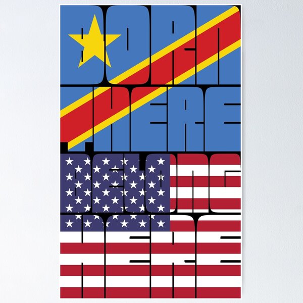 Item preview, Born Congo Belong American designed and sold by FlagX.