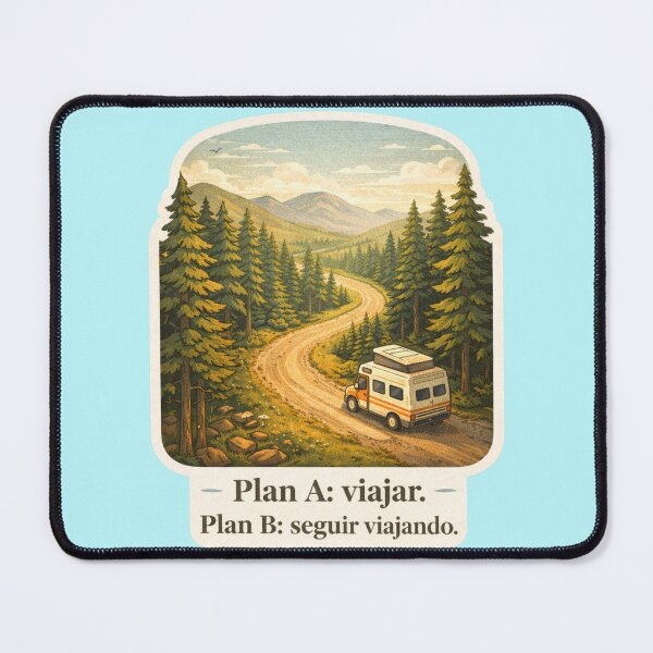 Item preview, Plan A: Travel – Adventure and Nature Camper Illustration designed and sold by VanSpirit.