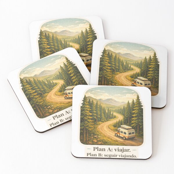 Item preview, Plan A: Travel – Adventure and Nature Camper Illustration designed and sold by VanSpirit.
