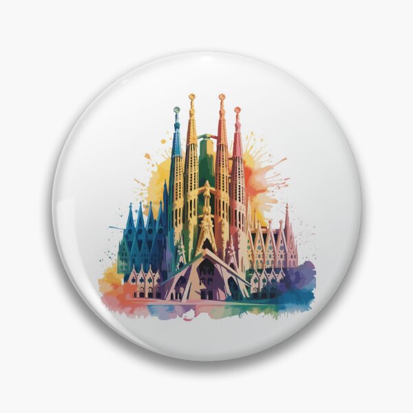 Item preview, Vivid Sagrada: A Prismatic Watercolor Vision designed and sold by desinganddecor.