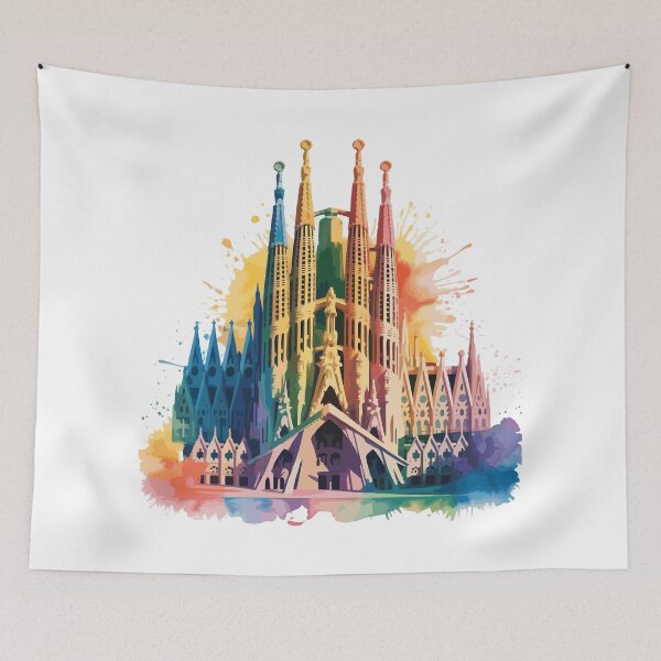 Item preview, Vivid Sagrada: A Prismatic Watercolor Vision designed and sold by desinganddecor.