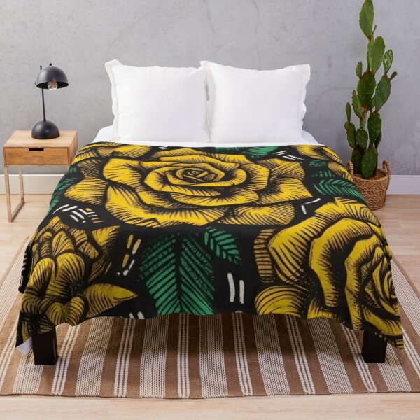Item preview, African-Inspired Yellow Rose Pattern for Cultural Art Lovers designed and sold by WildStroke.