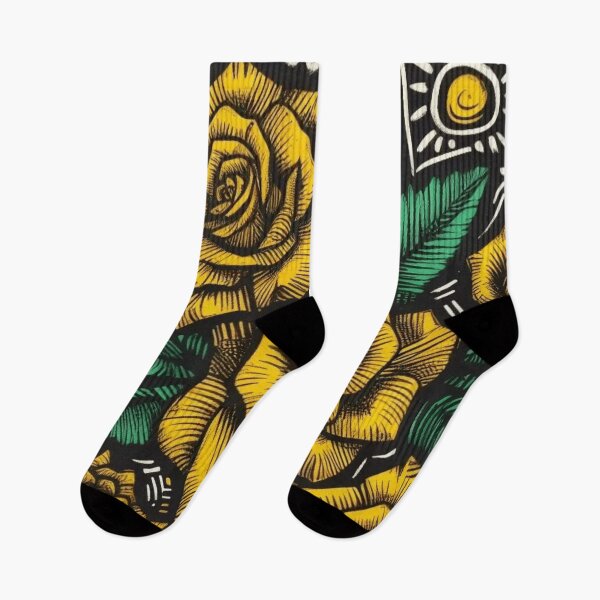 Item preview, African-Inspired Yellow Rose Pattern for Cultural Art Lovers designed and sold by WildStroke.