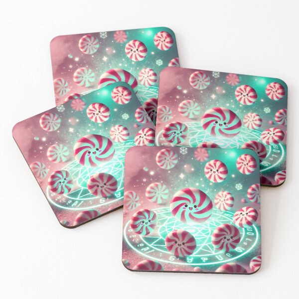 Item preview, Kawaii Peppermint Candy Summoning Circle Pastel 3D designed and sold by ComedyInkFactor.