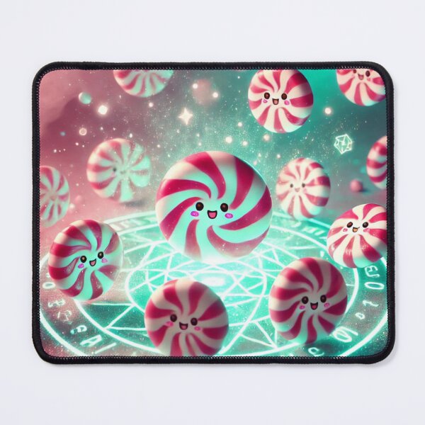Item preview, Kawaii Peppermint Candy Summoning Circle Pastel 3D designed and sold by ComedyInkFactor.