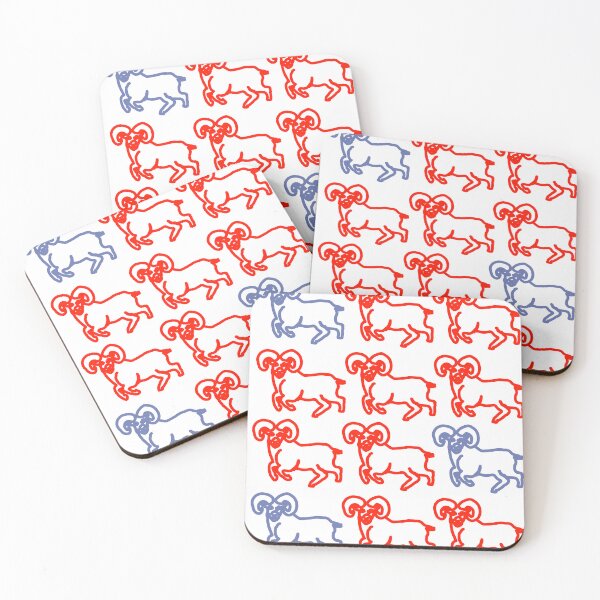 Item preview, Aries Red and Blue Outline designed and sold by Theo86.