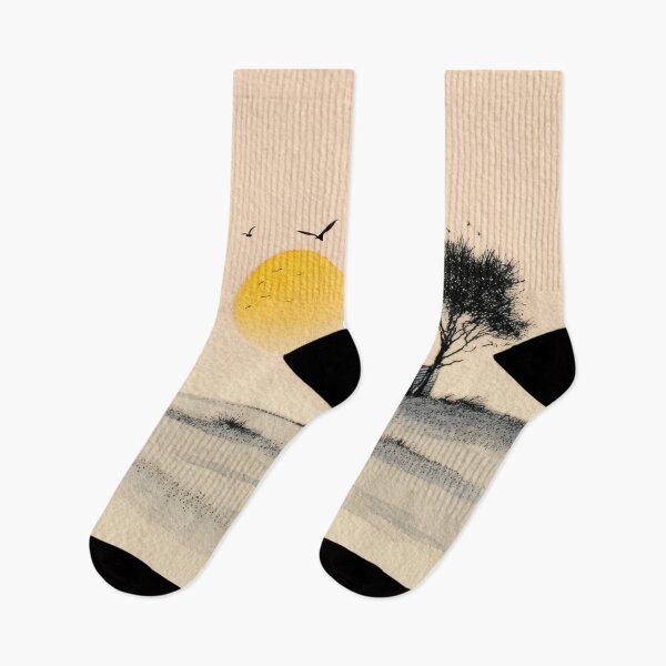 Item preview, Sunrise over a house in the field designed and sold by anytka.