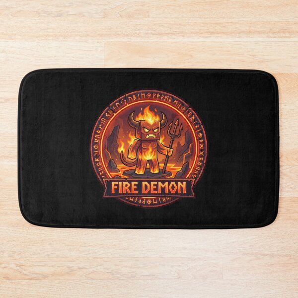 Item preview, Blocky Fire Demon RPG Monster Avatar designed and sold by SignumShop.