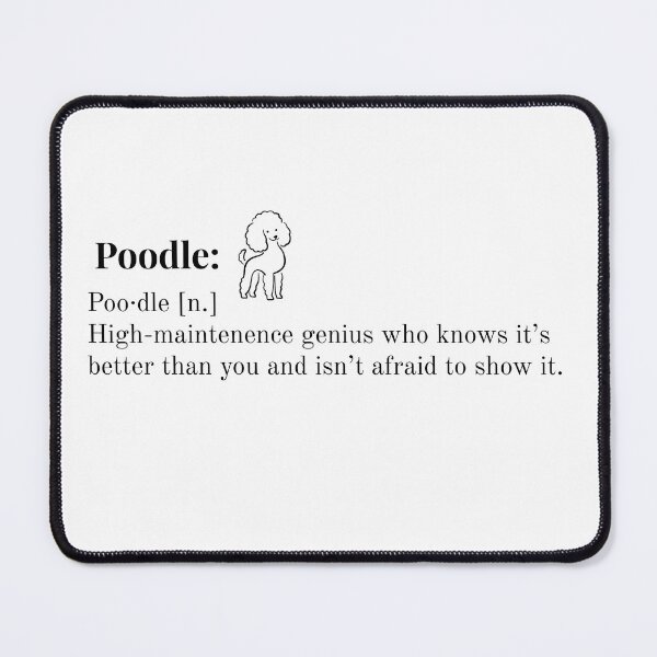 Item preview, Poodle Funny Definition designed and sold by GrinAndMomit.