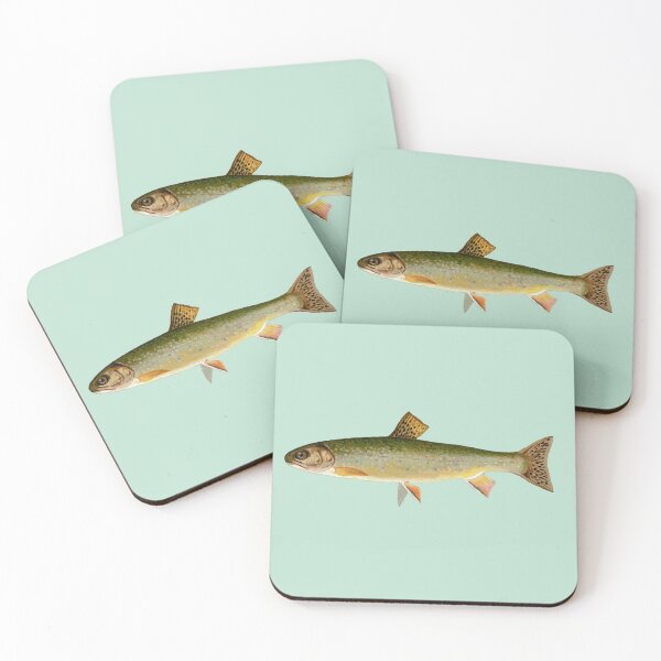 Item preview, Brook Trout Watercolor Colorful Fish Painting Wildlife designed and sold by ArtNatureStore.