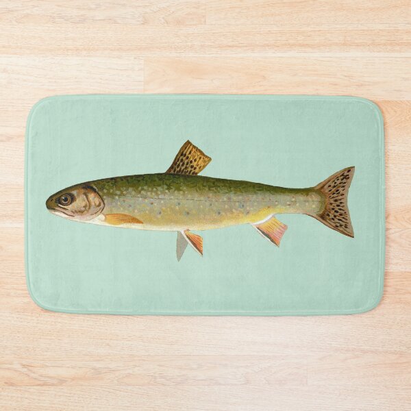 Item preview, Brook Trout Watercolor Colorful Fish Painting Wildlife designed and sold by ArtNatureStore.
