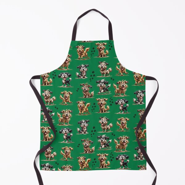 Item preview, Goofy Scruffy Dogs Pattern – Funny Cartoon Dog Illustration designed and sold by PAPIRO SIGLO XXI.